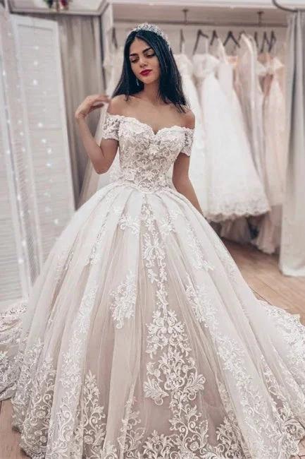 Luxury wedding dresses princess | Lace wedding dresses - Image 3