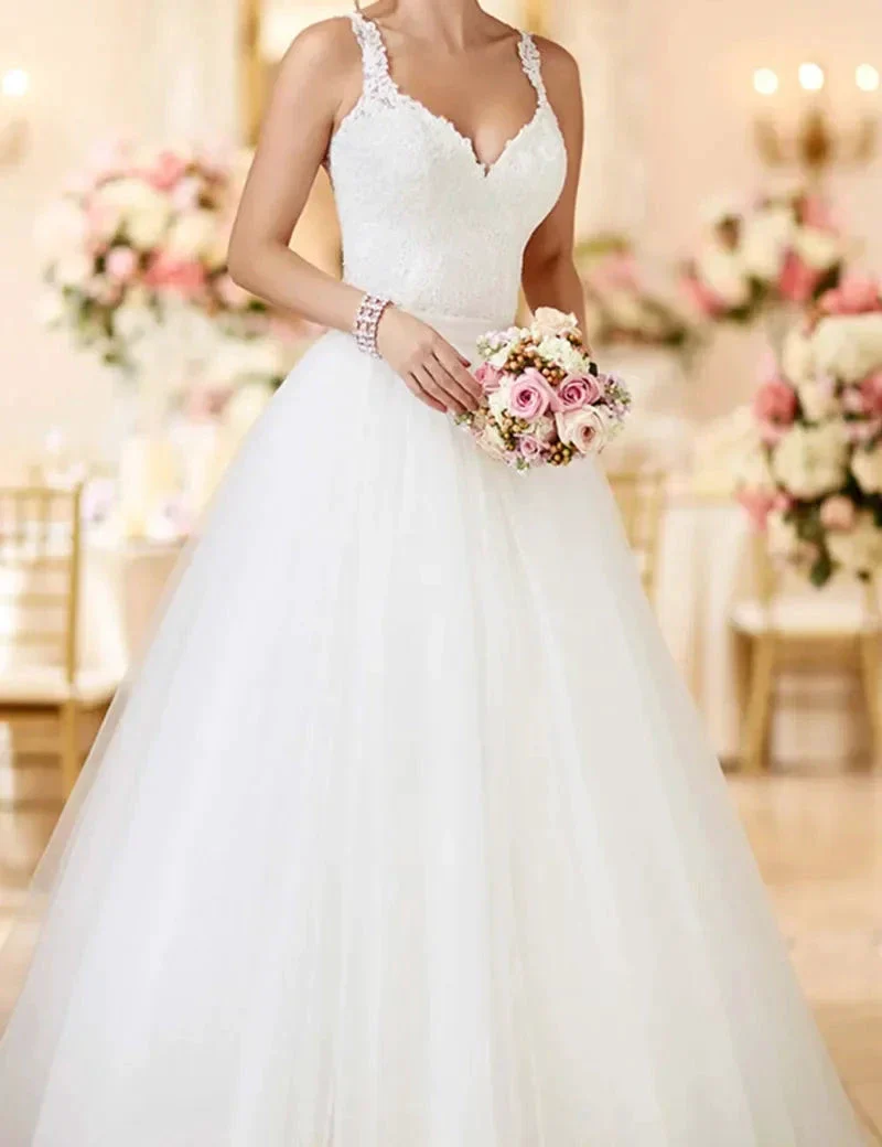 MANRAY Beach Wedding Dress With Detachable Skirt See Through Back Bridal Gowns Lace Appliques Sleeveless Vestidos De Mariee - Image 3