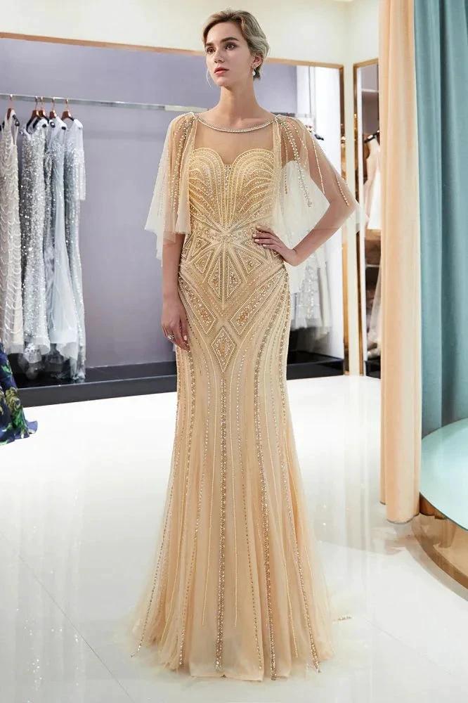 Mermaid Sweetheart Illusion Neckline Sequins Beading Evening Dresses - Image 10