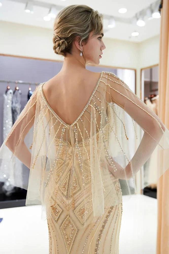 Mermaid Sweetheart Illusion Neckline Sequins Beading Evening Dresses - Image 12