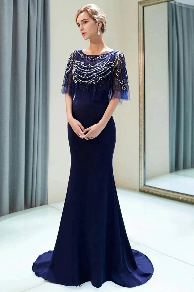 Mermaid Floor Length Crystal Beading Formal Dress - Image 10