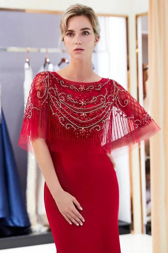 Mermaid Floor Length Crystal Beading Formal Dress - Image 14