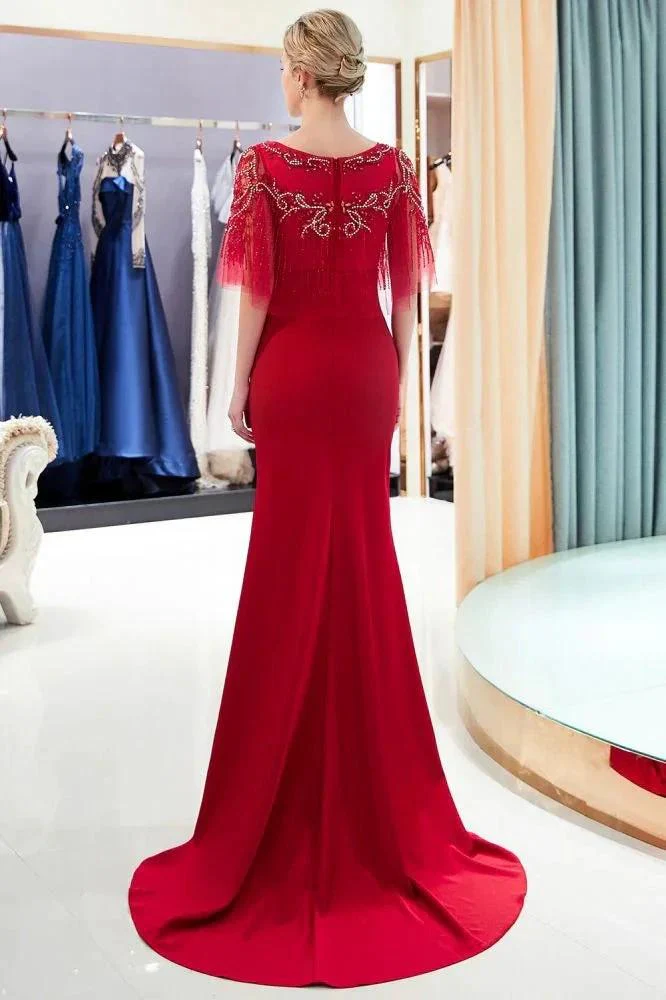 Mermaid Floor Length Crystal Beading Formal Dress - Image 7