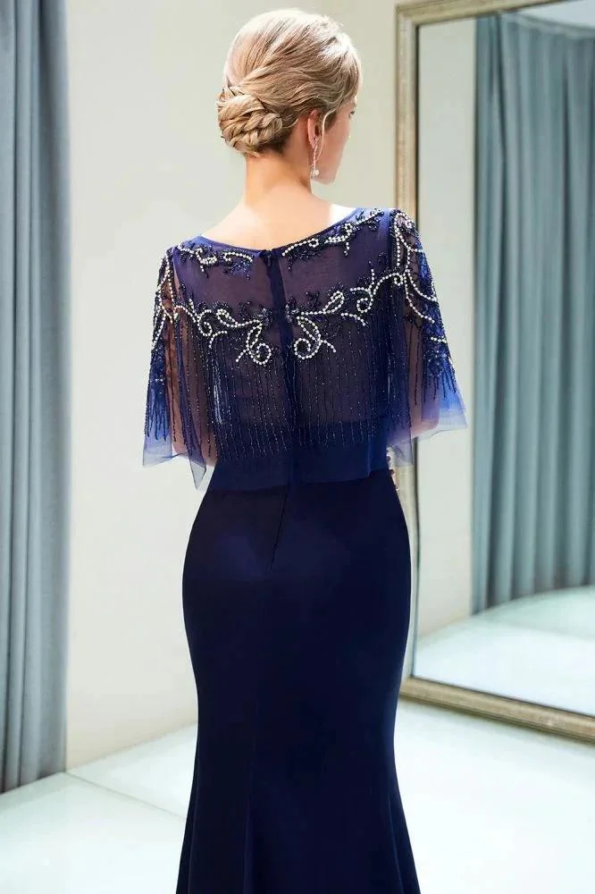 Mermaid Floor Length Crystal Beading Formal Dress - Image 9