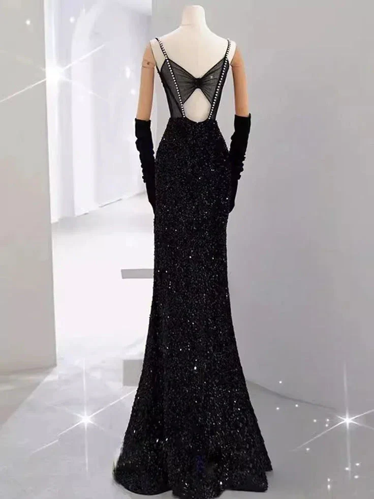 Mermaid Long Prom Dress New Arrival Sexy Slit Evening Dress Y6660 - Image 3