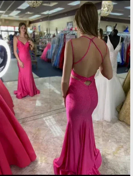 Classic Mermaid Prom Dress Backless Evening Dress Elegant Prom Gown Y641 - Image 2