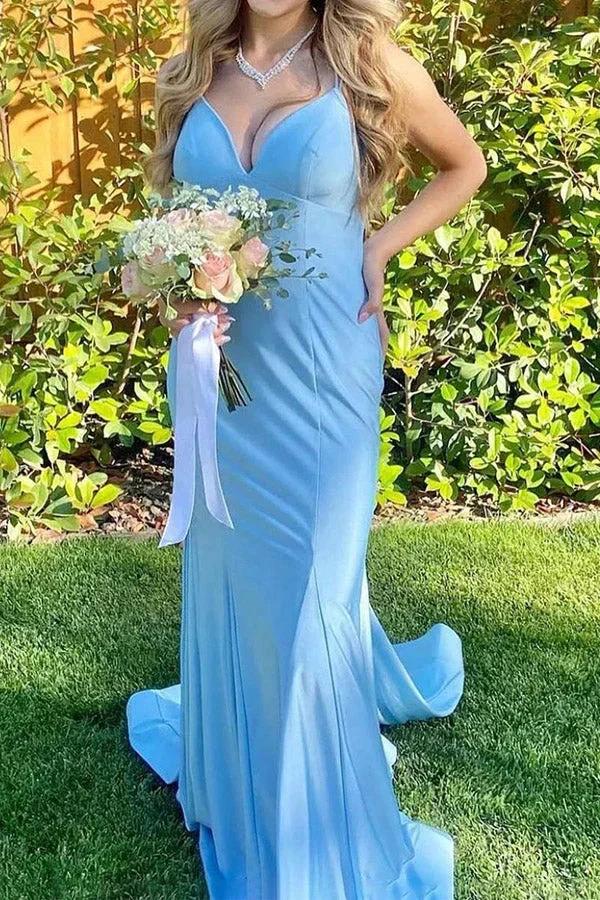 Mermaid Tight Orange Long Prom Dress Formal Gown PSK541 - Image 4