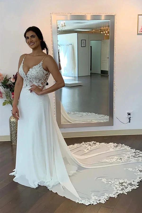 Mermaid/Trumpet Straps Appliques Bohemian Plus Size Wedding Dress WD663 - Image 2