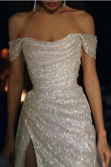 Mermaid / Trumpet Wedding Dresses Sparkle & Shine Dress Wedding Party - Image 7