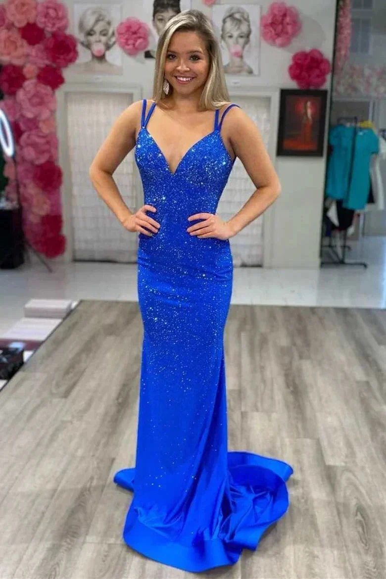 Mermaid Yellow Long Prom Dresses Backless Yellow Prom Dresses Formal Evening Dresses Y1562 - Image 5