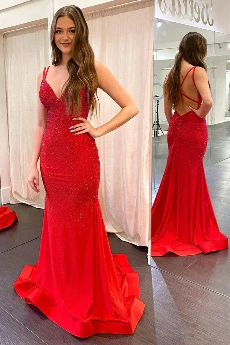 Mermaid Yellow Long Prom Dresses Backless Yellow Prom Dresses Formal Evening Dresses Y1562 - Image 7