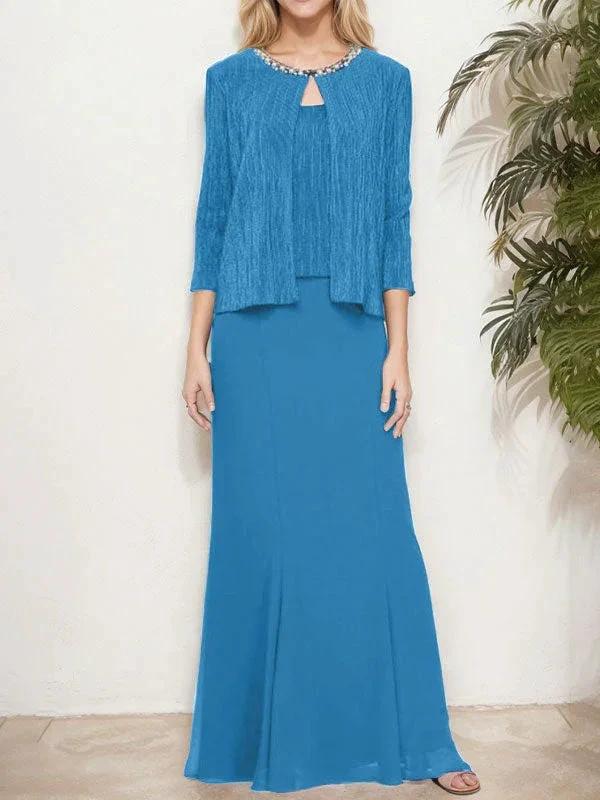 Metallic Mock Two-Piece Gown with Jacket - Image 13