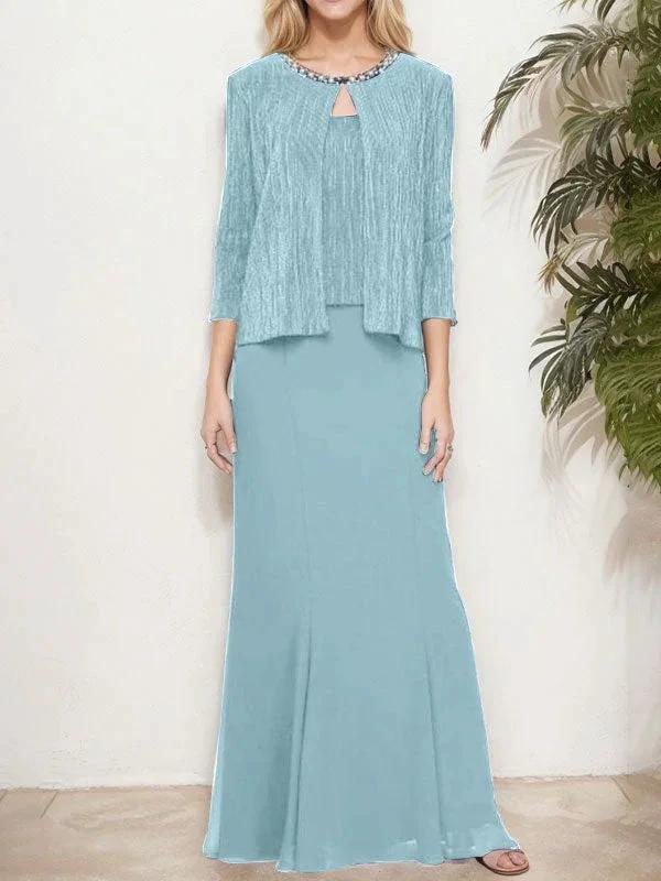 Metallic Mock Two-Piece Gown with Jacket - Image 15