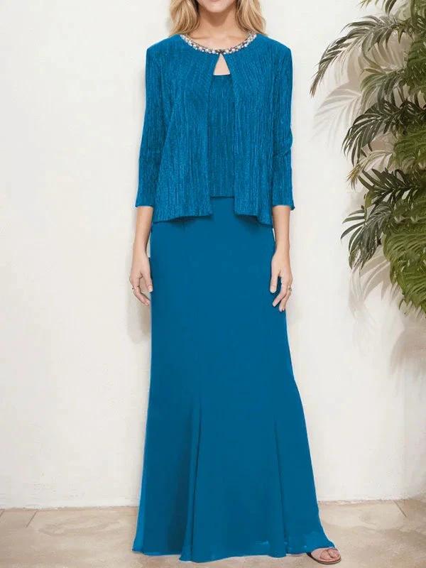 Metallic Mock Two-Piece Gown with Jacket - Image 16