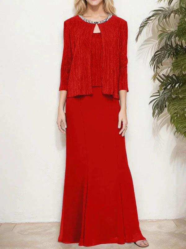 Metallic Mock Two-Piece Gown with Jacket - Image 17