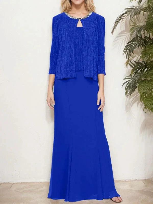 Metallic Mock Two-Piece Gown with Jacket - Image 18