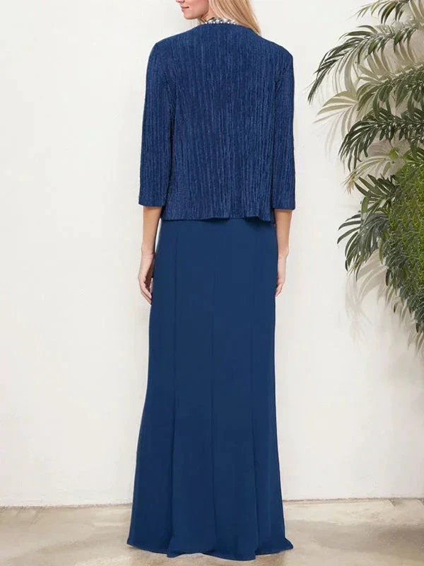Metallic Mock Two-Piece Gown with Jacket - Image 2