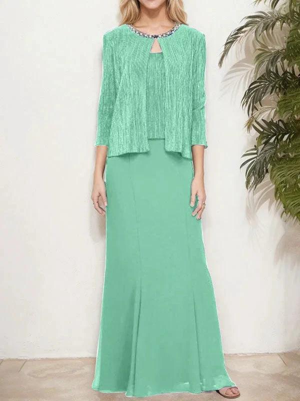 Metallic Mock Two-Piece Gown with Jacket - Image 22