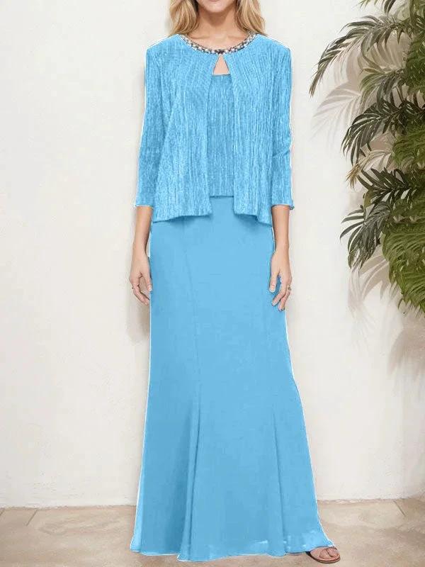 Metallic Mock Two-Piece Gown with Jacket - Image 23