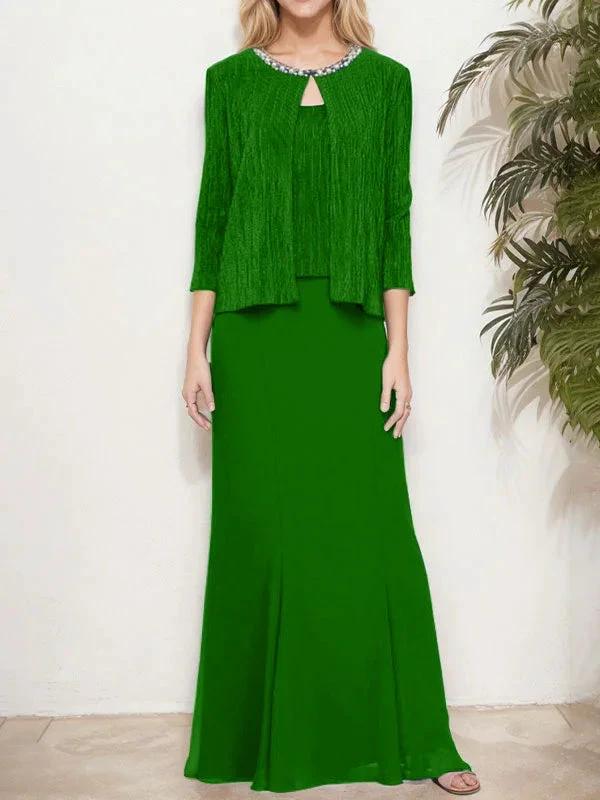 Metallic Mock Two-Piece Gown with Jacket - Image 24