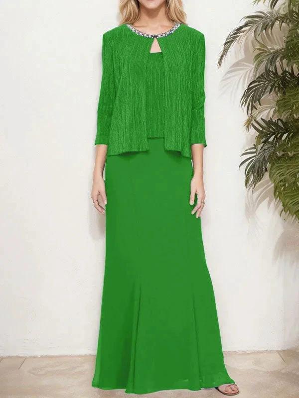 Metallic Mock Two-Piece Gown with Jacket - Image 25