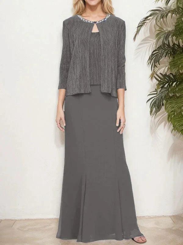 Metallic Mock Two-Piece Gown with Jacket - Image 26