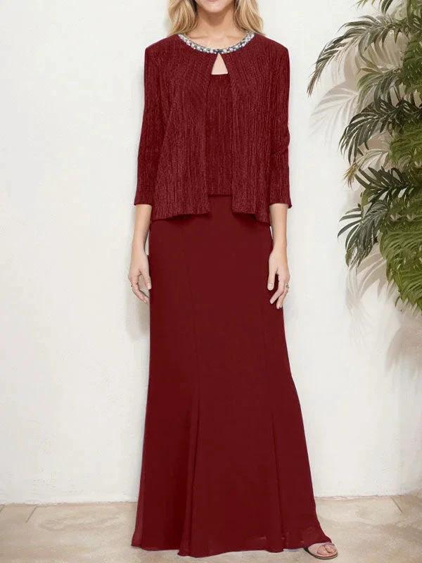 Metallic Mock Two-Piece Gown with Jacket - Image 5