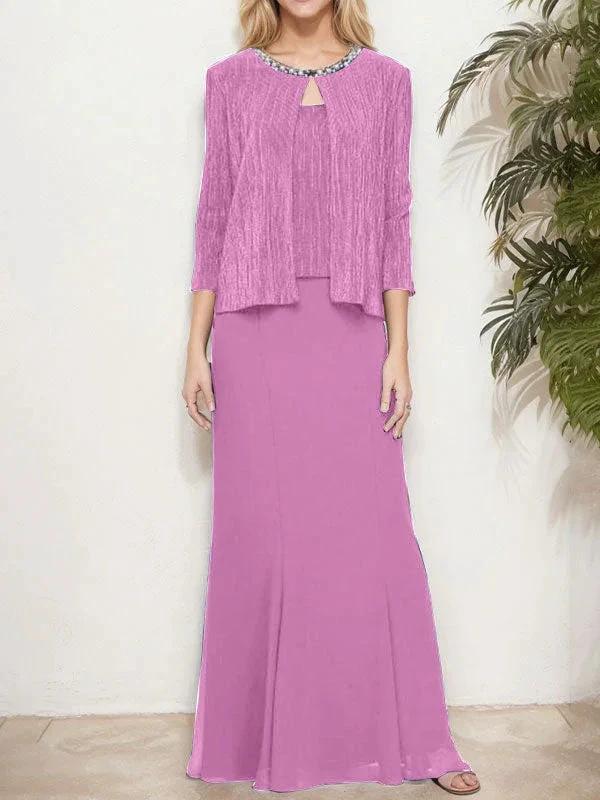 Metallic Mock Two-Piece Gown with Jacket - Image 6