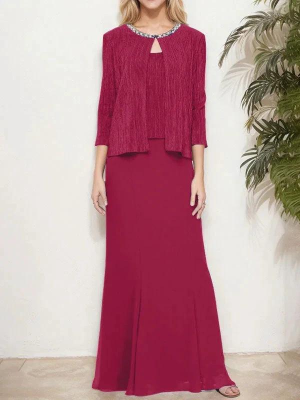 Metallic Mock Two-Piece Gown with Jacket - Image 9