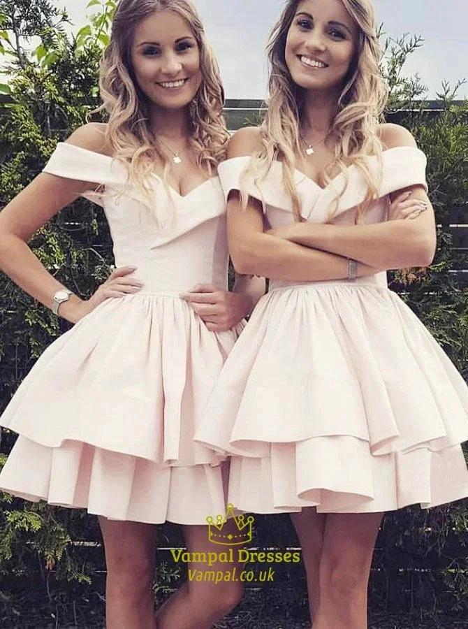 Tiered Homecoming Dress With Ruffles SYH78 - Image 3