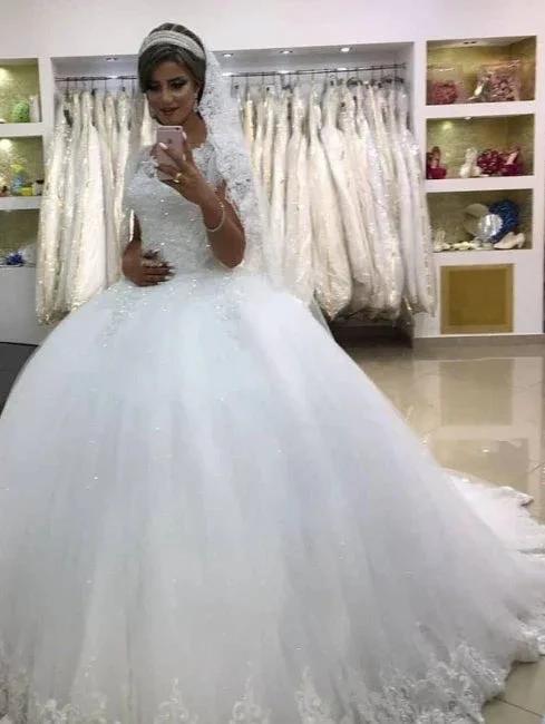 Modern wedding dresses with lace | Princess Wedding Dresses - Image 2