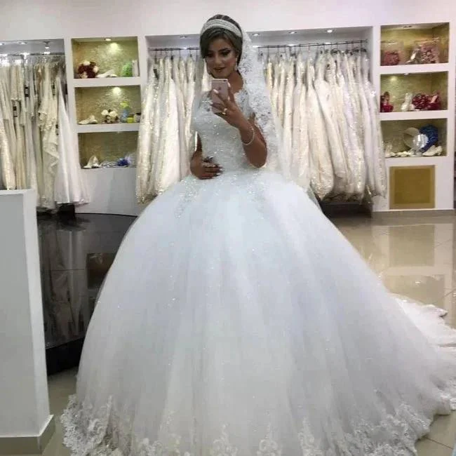 Modern wedding dresses with lace | Princess Wedding Dresses - Image 5
