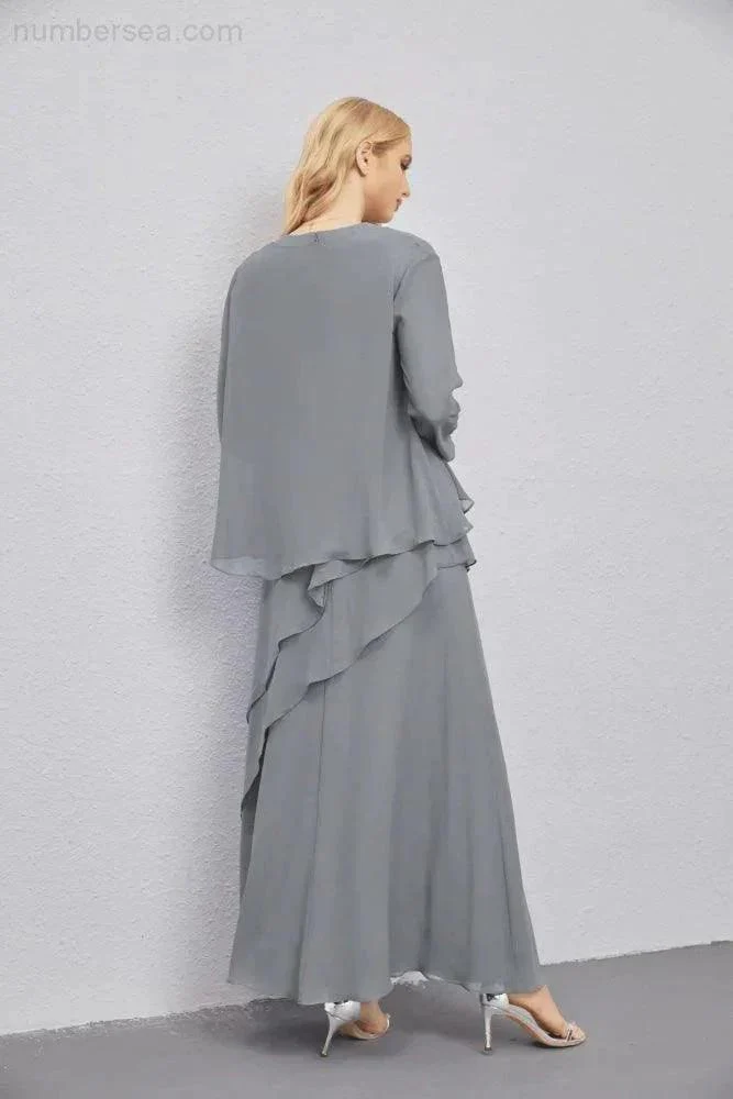 Mother of Bride Dresses with Open Front Lightweight Cardigan Formal Prom Gown  28081 - Image 10