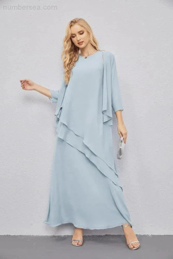Mother of Bride Dresses with Open Front Lightweight Cardigan Formal Prom Gown  28081 - Image 100