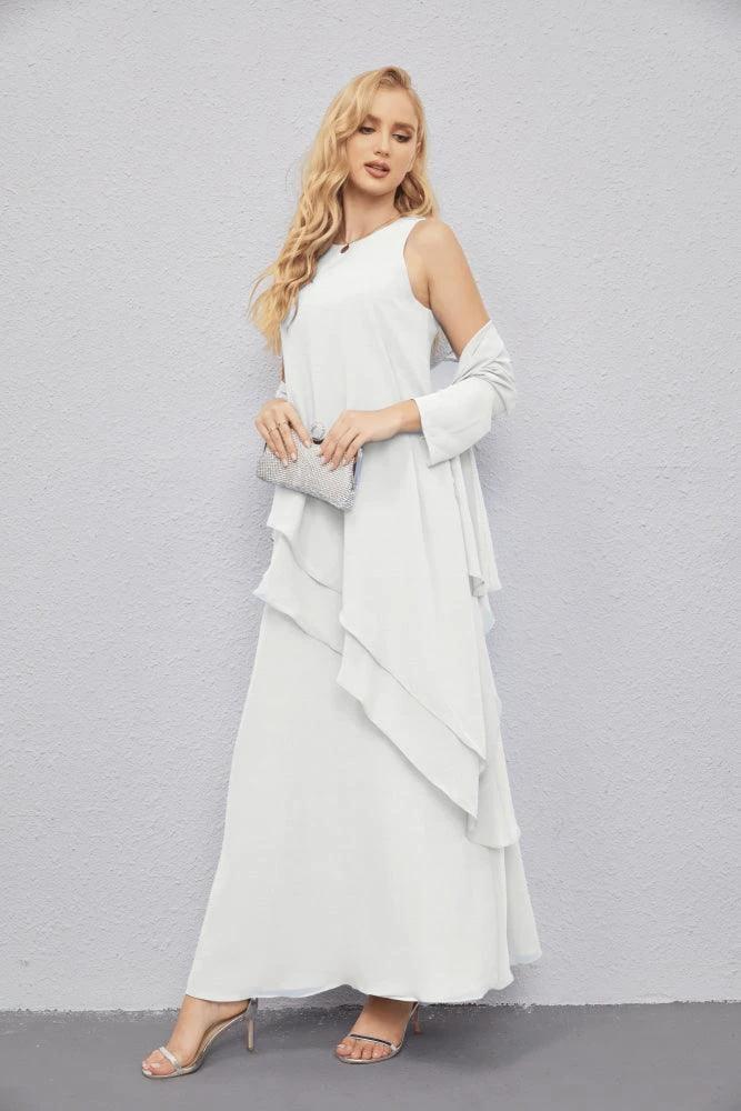 Mother of Bride Dresses with Open Front Lightweight Cardigan Formal Prom Gown  28081 - Image 101