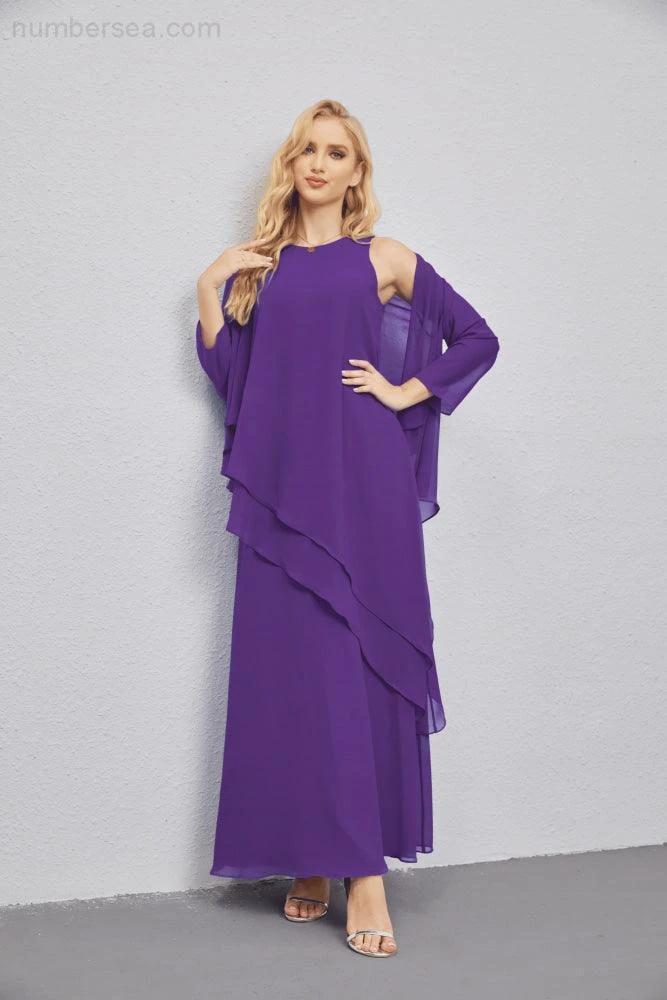 Mother of Bride Dresses with Open Front Lightweight Cardigan Formal Prom Gown  28081 - Image 111