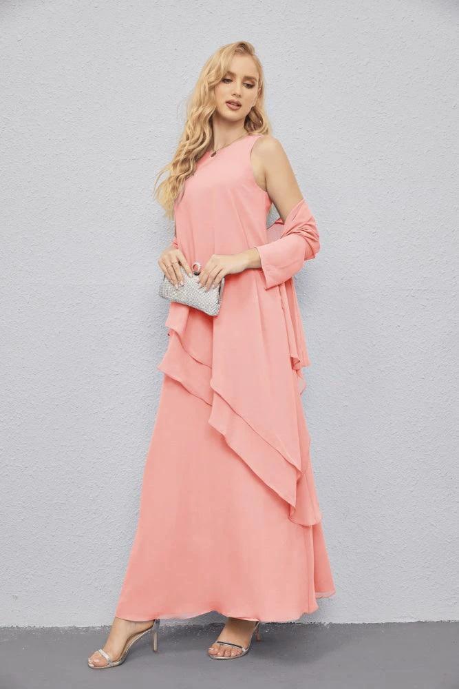 Mother of Bride Dresses with Open Front Lightweight Cardigan Formal Prom Gown  28081 - Image 113
