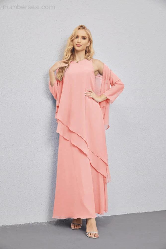 Mother of Bride Dresses with Open Front Lightweight Cardigan Formal Prom Gown  28081 - Image 115