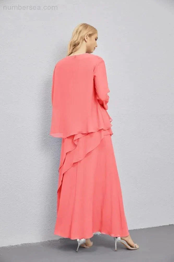 Mother of Bride Dresses with Open Front Lightweight Cardigan Formal Prom Gown  28081 - Image 118