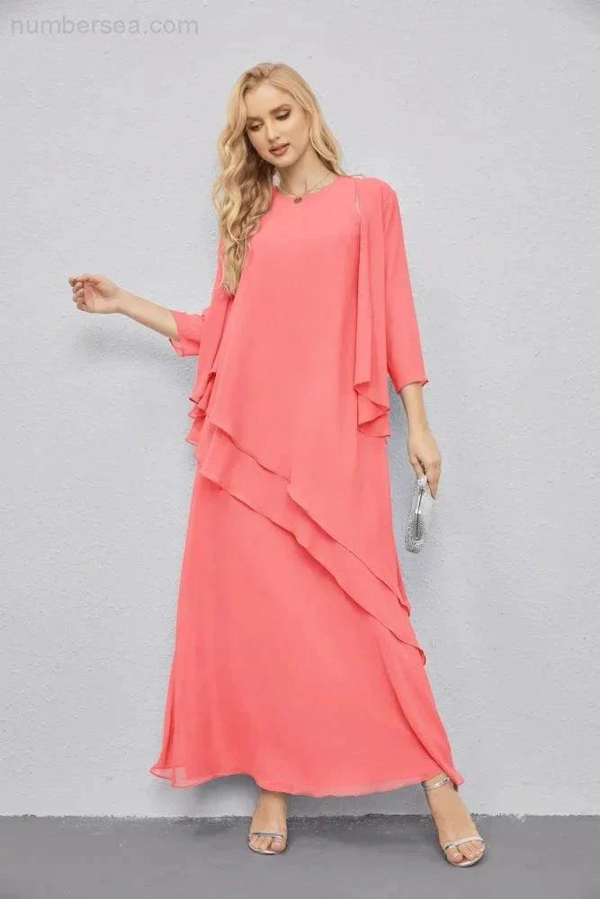 Mother of Bride Dresses with Open Front Lightweight Cardigan Formal Prom Gown  28081 - Image 120