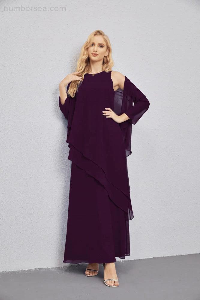 Mother of Bride Dresses with Open Front Lightweight Cardigan Formal Prom Gown  28081 - Image 123