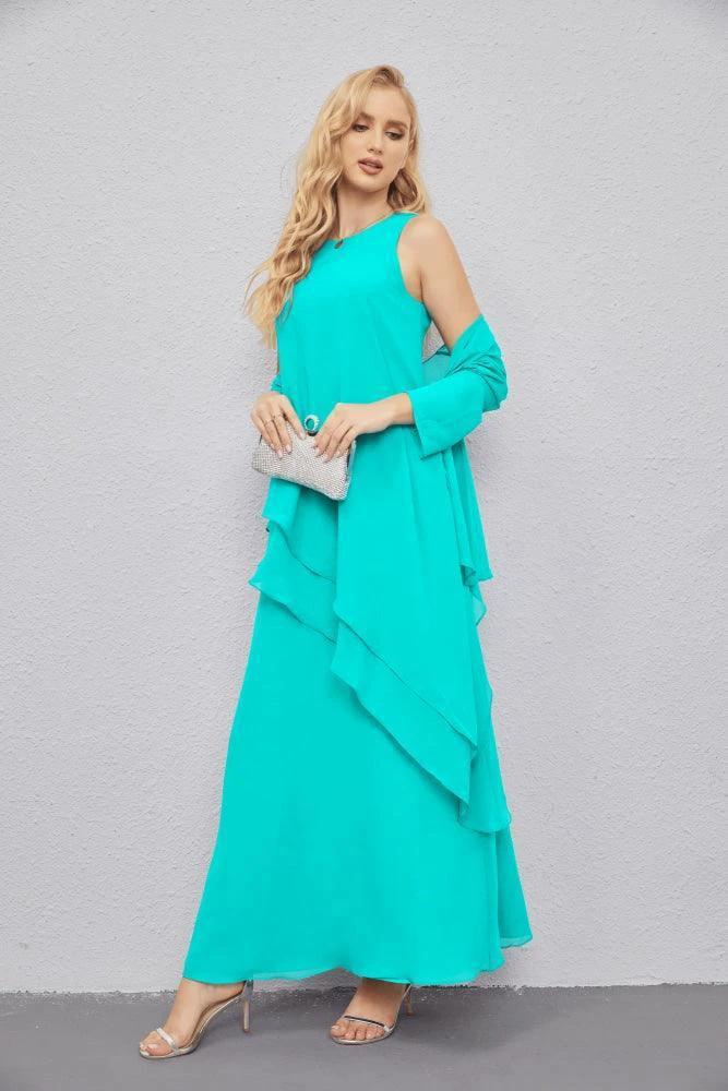 Mother of Bride Dresses with Open Front Lightweight Cardigan Formal Prom Gown  28081 - Image 125
