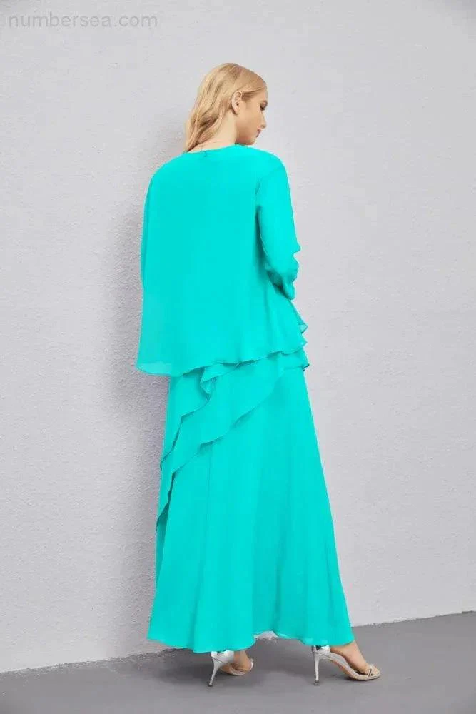 Mother of Bride Dresses with Open Front Lightweight Cardigan Formal Prom Gown  28081 - Image 126