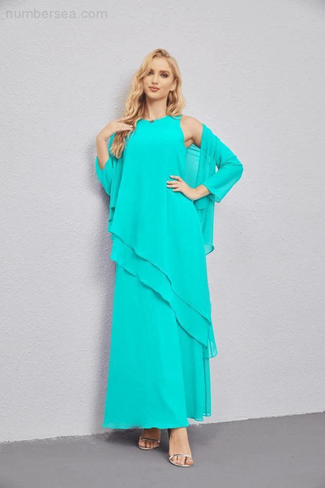 Mother of Bride Dresses with Open Front Lightweight Cardigan Formal Prom Gown  28081 - Image 127