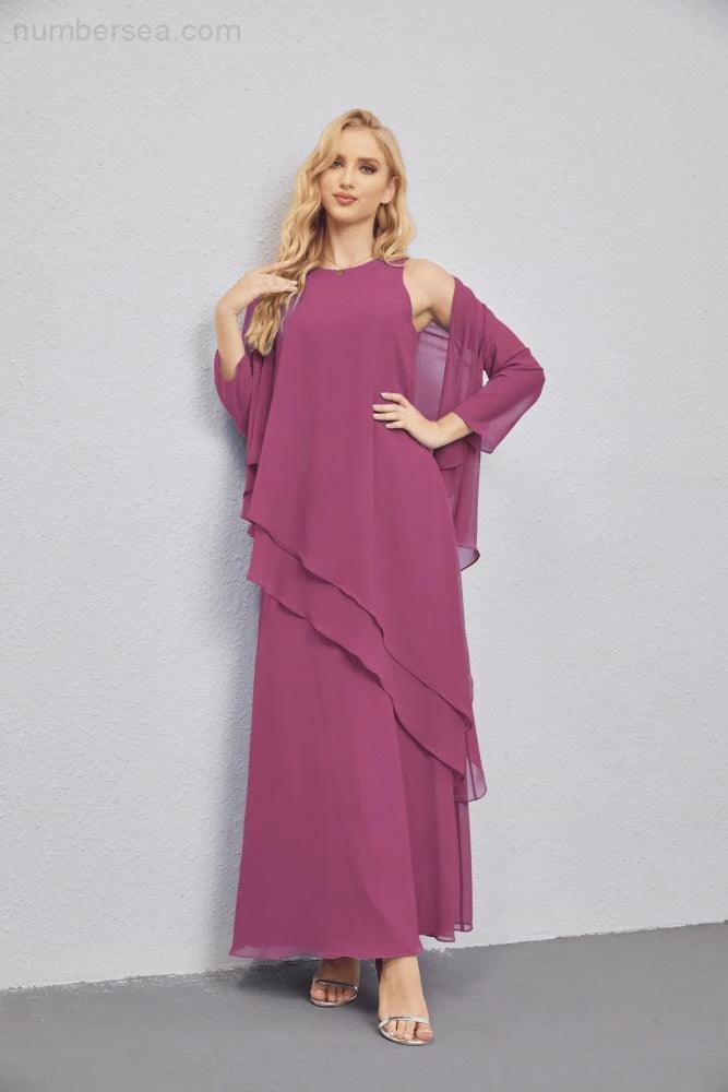 Mother of Bride Dresses with Open Front Lightweight Cardigan Formal Prom Gown  28081 - Image 135