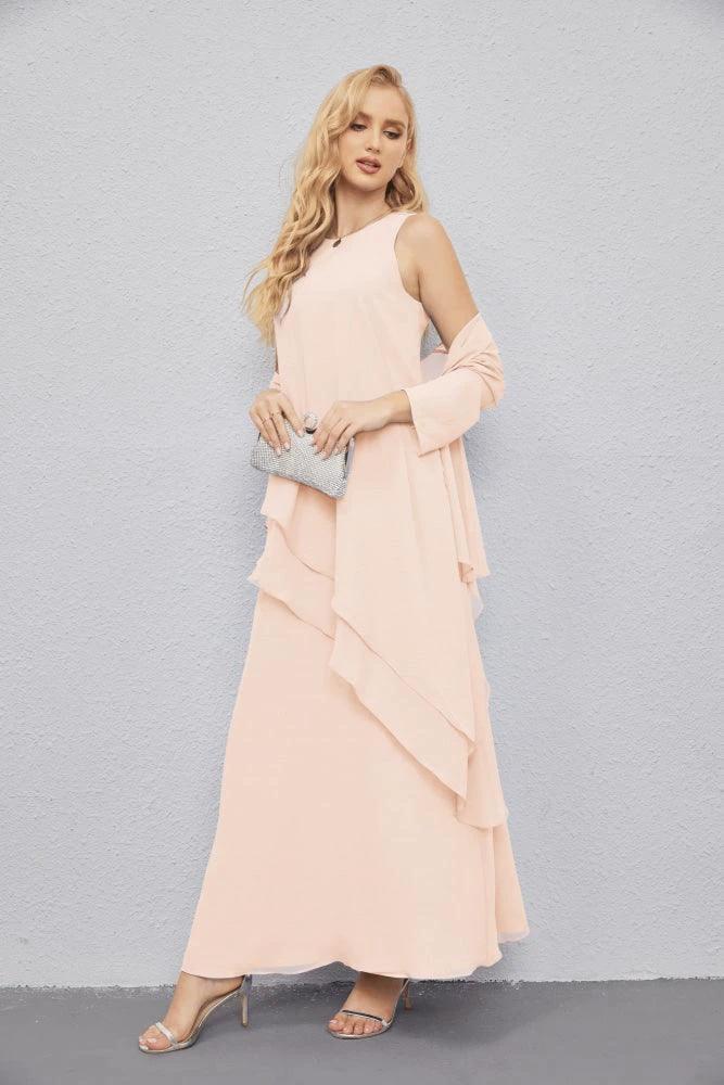 Mother of Bride Dresses with Open Front Lightweight Cardigan Formal Prom Gown  28081 - Image 137