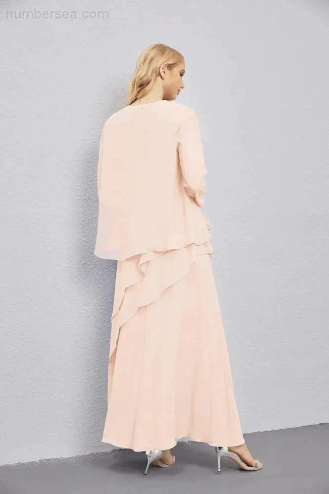 Mother of Bride Dresses with Open Front Lightweight Cardigan Formal Prom Gown  28081 - Image 138