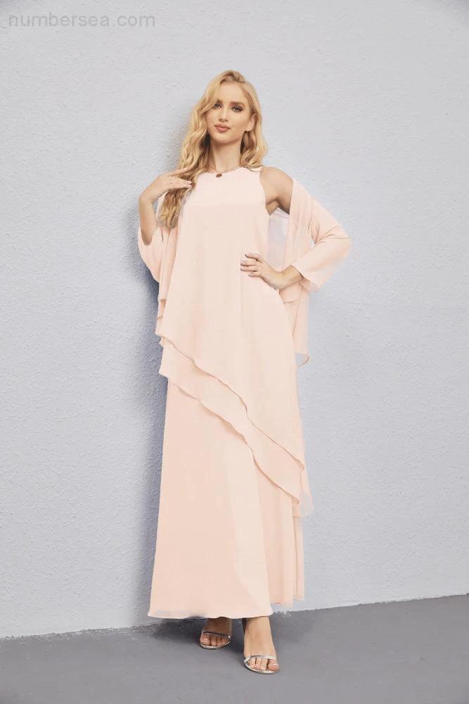 Mother of Bride Dresses with Open Front Lightweight Cardigan Formal Prom Gown  28081 - Image 139
