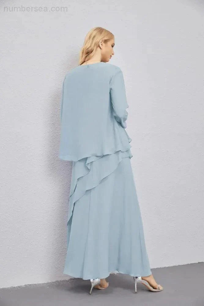 Mother of Bride Dresses with Open Front Lightweight Cardigan Formal Prom Gown  28081 - Image 14