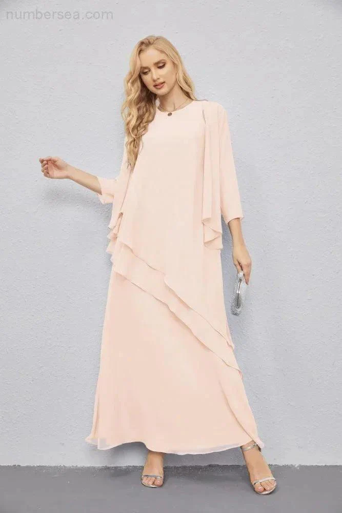 Mother of Bride Dresses with Open Front Lightweight Cardigan Formal Prom Gown  28081 - Image 140